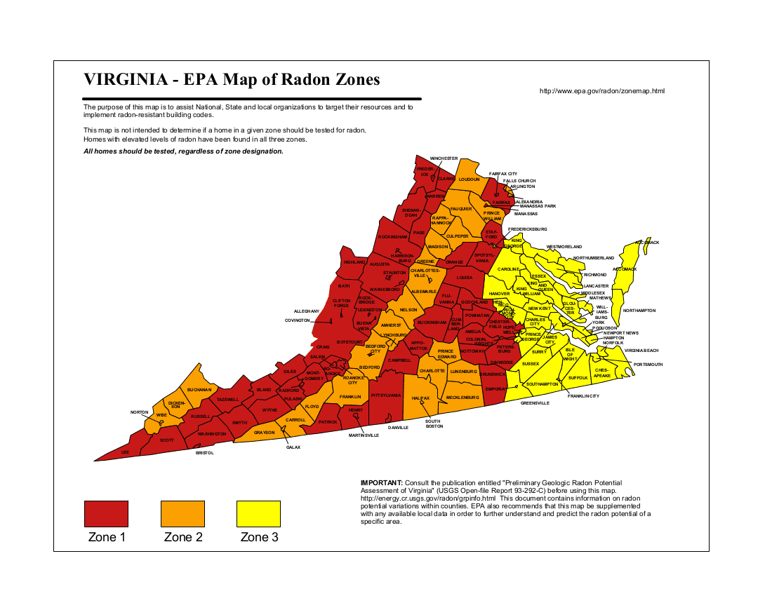 Radon Risk in Dinwiddie Virginia