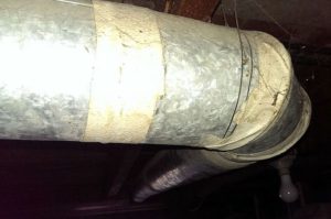 look for asbestos tape on hvac duct work