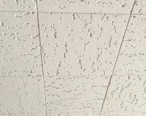 asbestos ceiling tiles do not have a distinct look