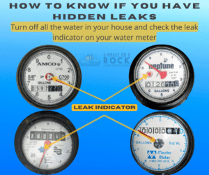 you can use your water meter to find hidden leaks