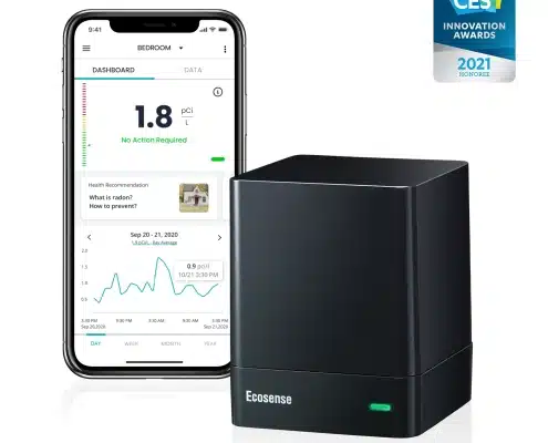 the ecoqube is the best radon monitor for home owners