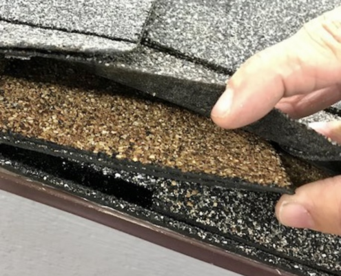 what does 2 layers of shingles look like?