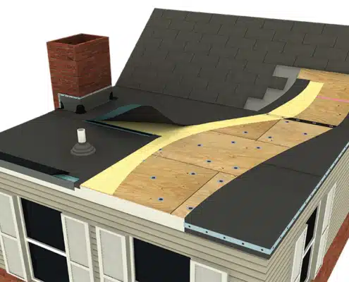 cutaway example of edpm roof