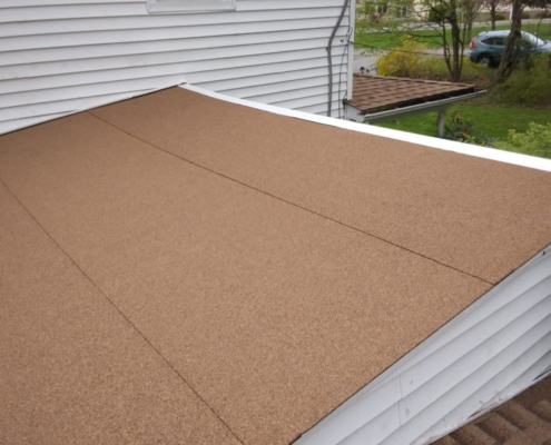example of roll roofing